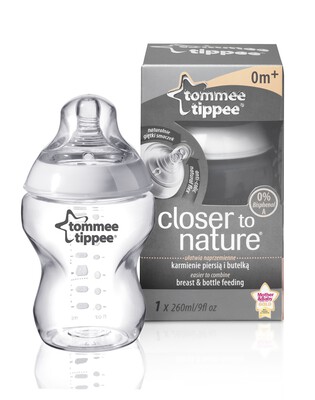 Tommee Tippee Closer To Nature Plast Feed Bottle 260ml